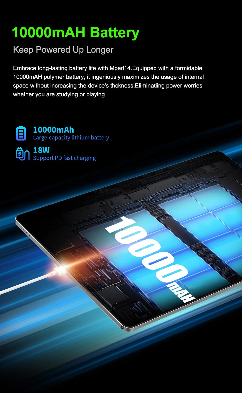 Globale Version 14,1 Zoll Tablet PC Großer Bildschirm 1920x1080 Octa Core MT6769 12+256GB Tablet 14 Zoll Android 14 Game Study PAD