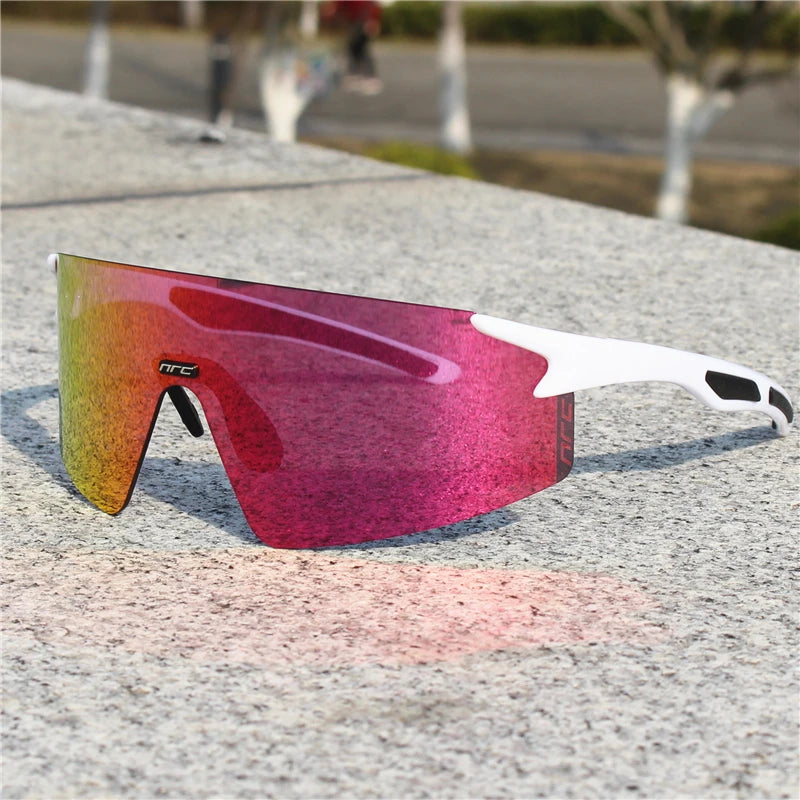NRC Radfahren Sonnenbrille 1 objektiv UV400 TR90 Sport Fahrrad Brille MTB Mountainbike Angeln Wandern Reiten Brillen für Männer Frauen