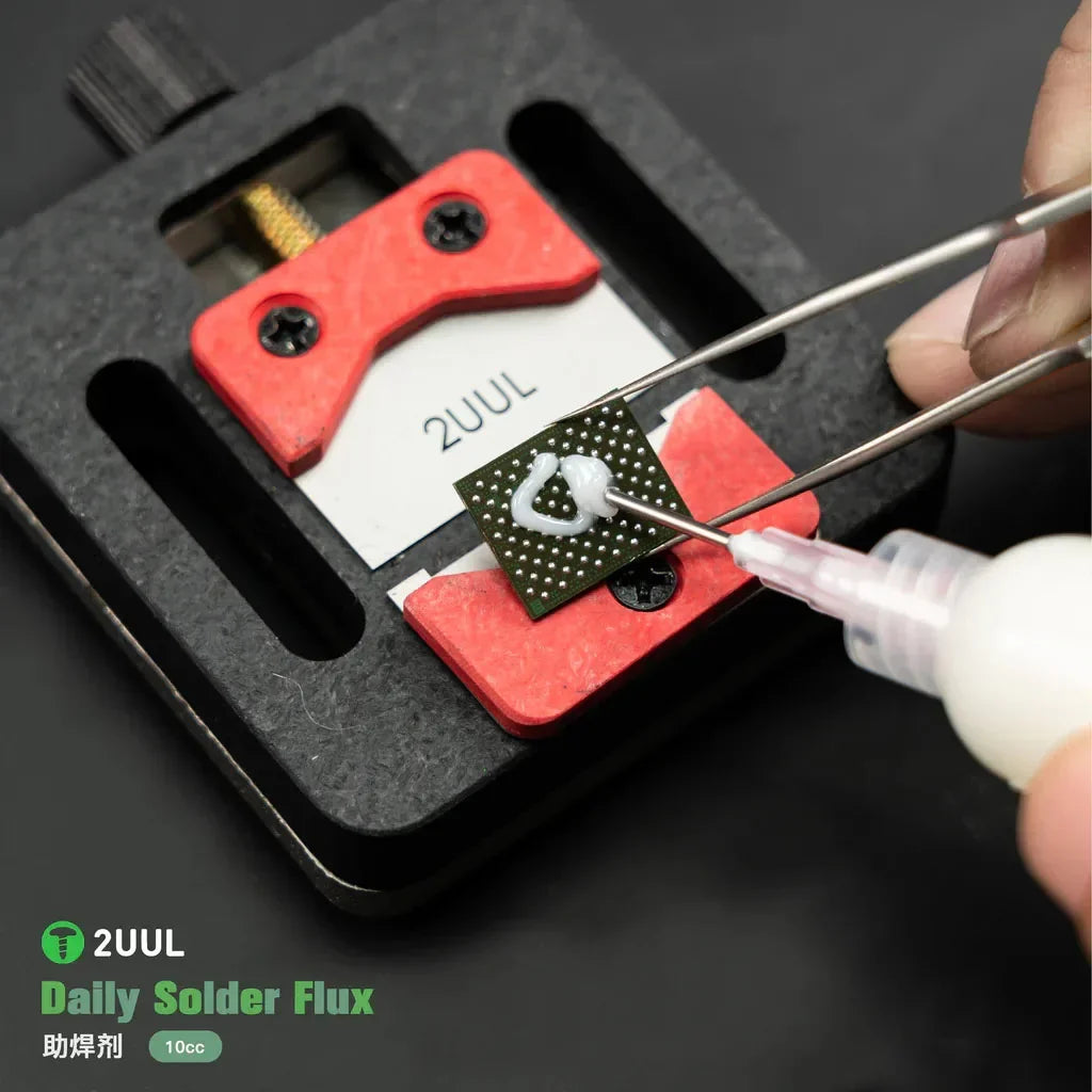 2UUL SC14 Daily Solder Flux 10cc schnell aushärtender, hochtemperaturbeständiger Flussmittel für die Montage von Telefon, Laptops und Elektronik, PCB-Reparaturen