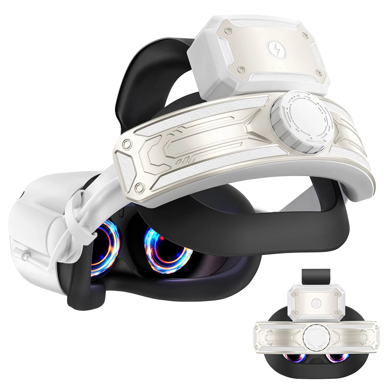Kopfband mit Akku für Meta/Oculus Quest 2, verstellbares Elite-Gurt-Ersatzzubehör für Oculus/Meta Quest 2