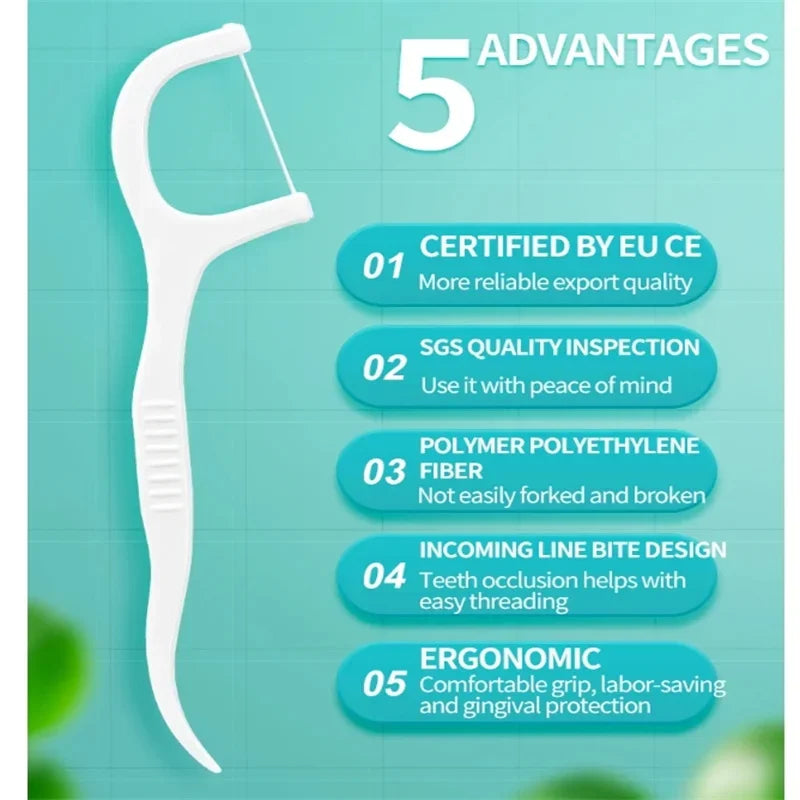 1/2/5/10 Box Tragbare Einweg Zahnseide Kunststoff Zahnstocher Hochspannung Zahnseide Stick Zahnseide Box ﻿ Mundpflege