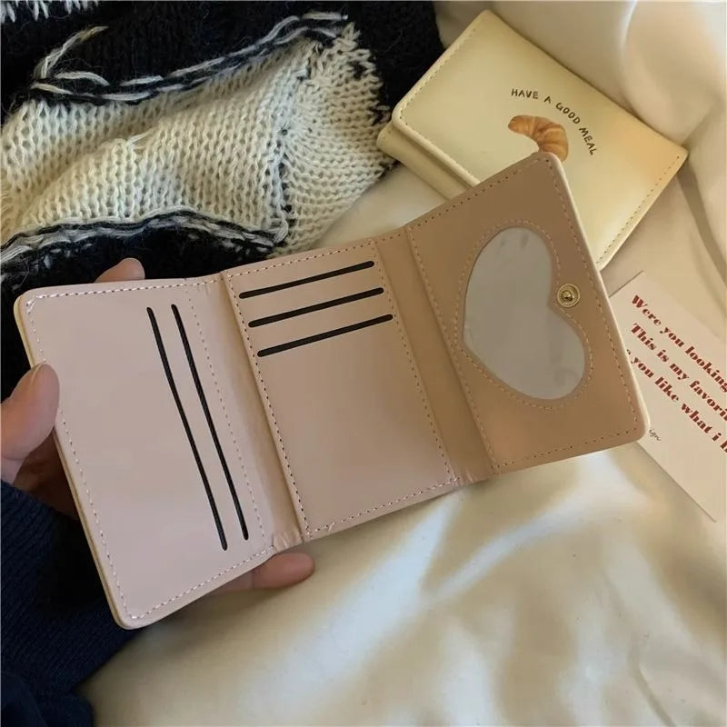 Neue Butter Toast Brieftasche Ins Nette Milch Gelb Kurze Brieftasche Koreanische Version Cartoon Student Geldbörse Für Frau Schlüssel Lagerung Geldbörse