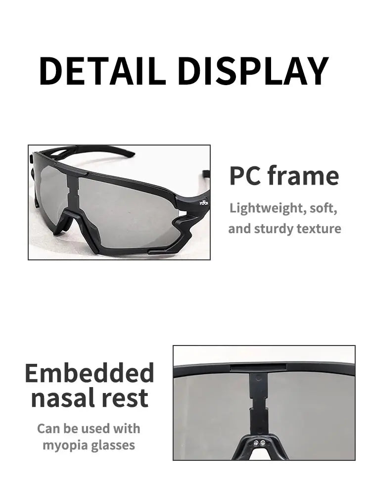 MOON Mountainbike-Sonnenbrille – Stilvolle Rennradbrille für Männer und Frauen, perfekt für Outdoor-Reiten und Sport