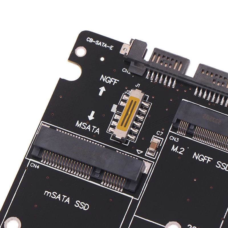 Hochwertige 1-teilige Sata 60 Gbit/s bis m2 ngff sata ssd msata ssd Adapter msata zu sata m.2 ngff zu sata Festplatten adapter platine