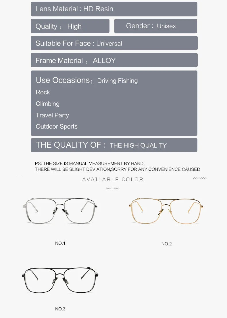 Damen Sonnenbrille mit großem Rahmen neue Mode transparente Gläser Metallrahmen PC-Gläser uv400 transparente Damen Sonnenbrille