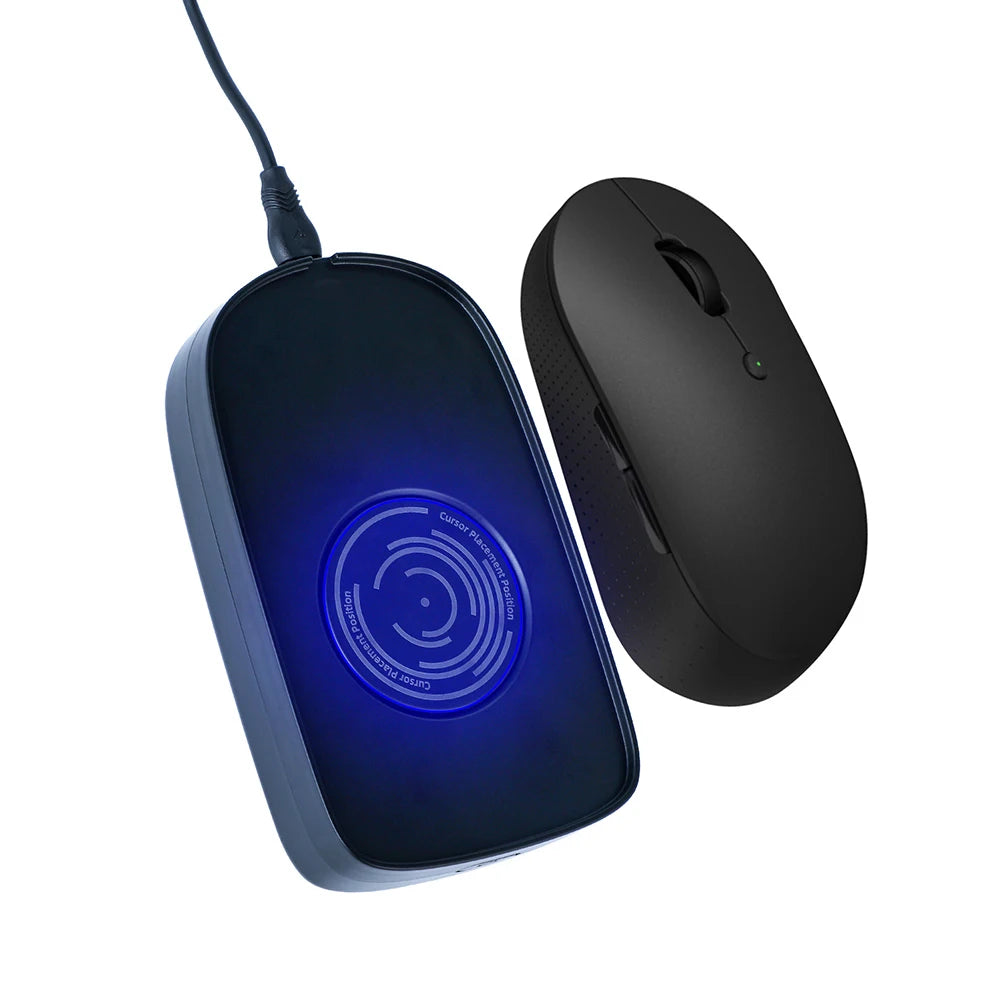 Mouse Mover Jiggler mit Knopf, automatischer Mausbewegungssimulator, 5 V, 1 A, kabelgebundene kabellose Maus, kompatibel zum Erwachen des Computers