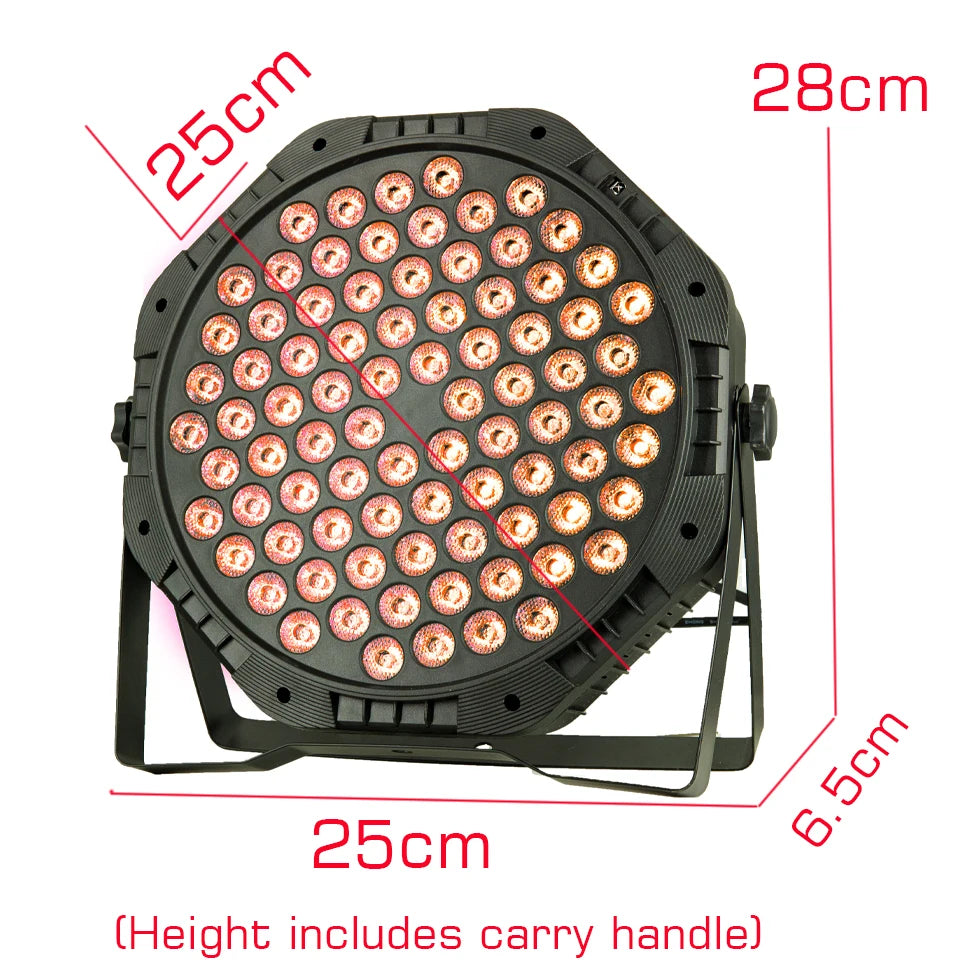 Neue 80 W Upgrade 54 Par Licht LED Bühne Party Lichter flache Par Strobe Dmx512 Steuerung RGB 3In1 Farben für DJ Disco Hochzeit Weihnachten