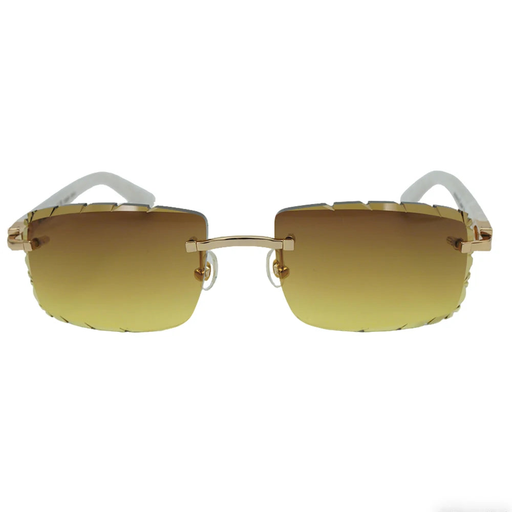 Sonnenbrille mit schlanken Metallrahmen: UV400-Schutz, trendiges Design für den täglichen und draußenbereich, schlanke Metall-Sonnenbrille