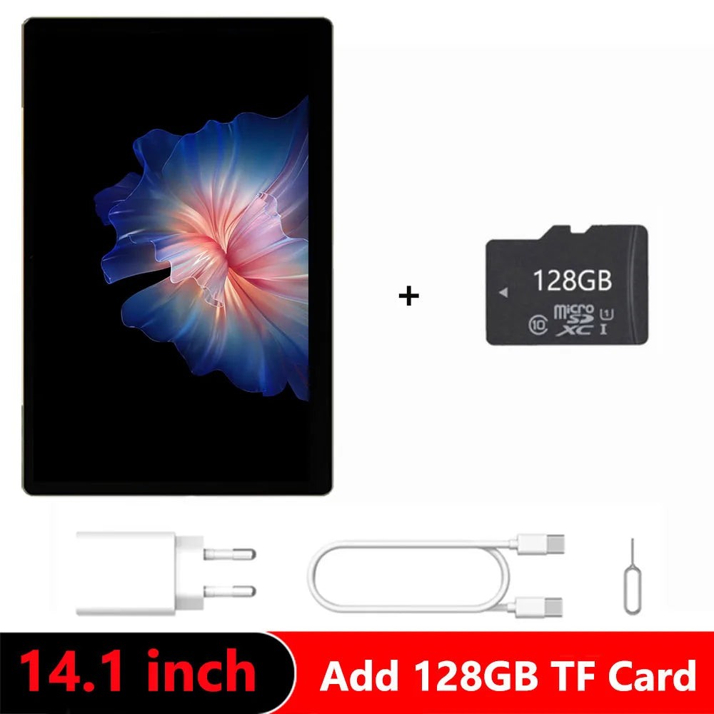 Globale Version 14,1 Zoll Tablet PC Großer Bildschirm 1920x1080 Octa Core MT6769 12+256GB Tablet 14 Zoll Android 14 Game Study PAD