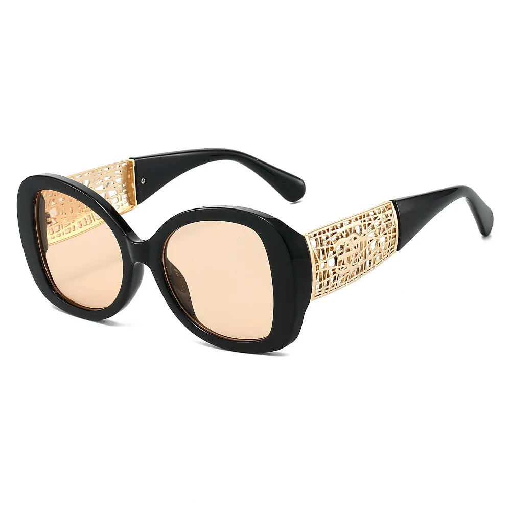 Vintage Luxus Designer Quadrat Sonnenbrille Für Frauen Männer Mode Übergroßen Retro Sonnenbrille Im Freien Fahren Retro Schatten UV400