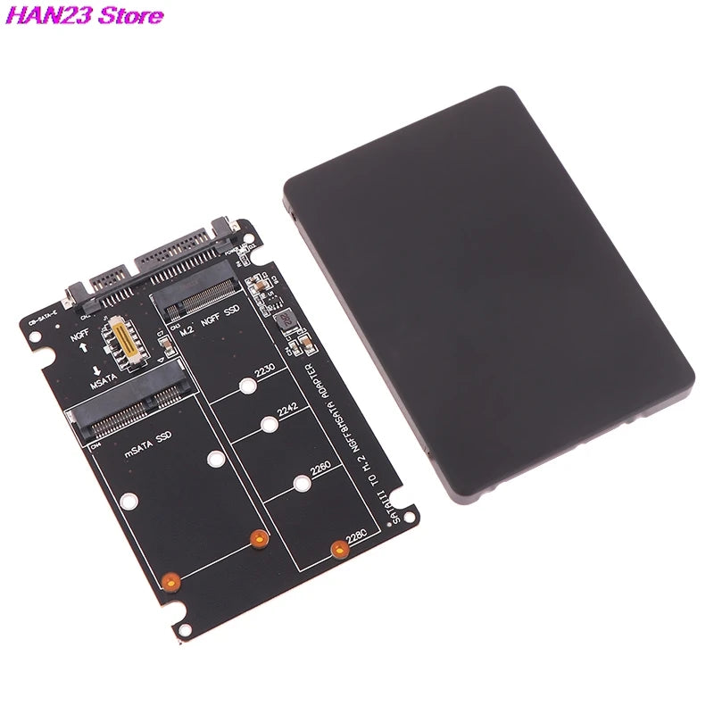 Hochwertige 1-teilige Sata 60 Gbit/s bis m2 ngff sata ssd msata ssd Adapter msata zu sata m.2 ngff zu sata Festplatten adapter platine