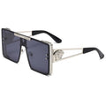 Neue stilvolle Sonnenbrille mit übergroßen Rahmen, trendiges Metalldesign, perfekt für Modeshows und coolen Streetstyle.