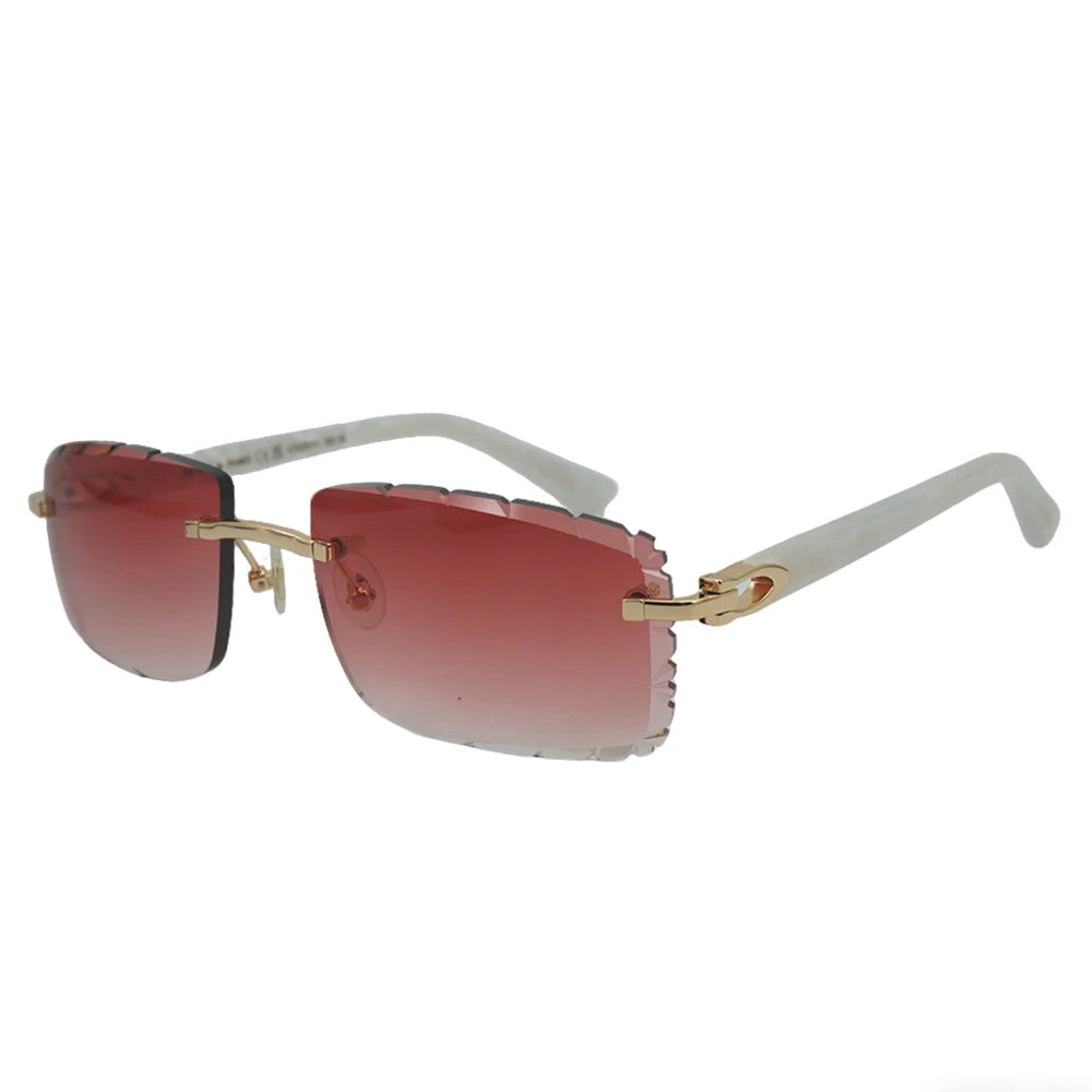 Sonnenbrille mit schlanken Metallrahmen: UV400-Schutz, trendiges Design für den täglichen und draußenbereich, schlanke Metall-Sonnenbrille
