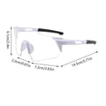 Photochrome Sonnenbrille Polarisierte Fahrradbrille Sportsonnenbrille UV400-Schutz Sportbrille Klare Fahrbrille für