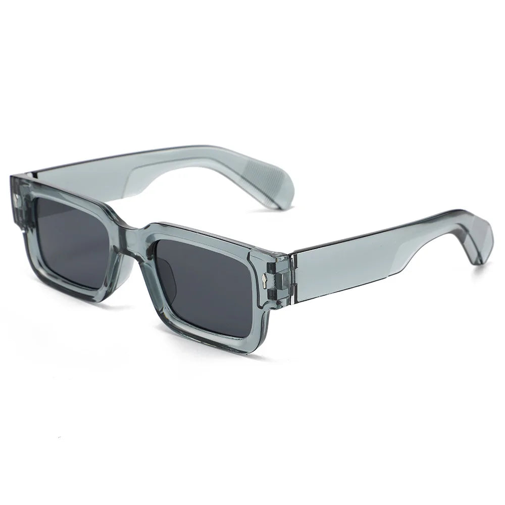 1PC Unisex Retro Quadratische Sonnenbrille Klassischer UV-Schutz Kunststoffrahmen für Outdoor-Reisen Fahren