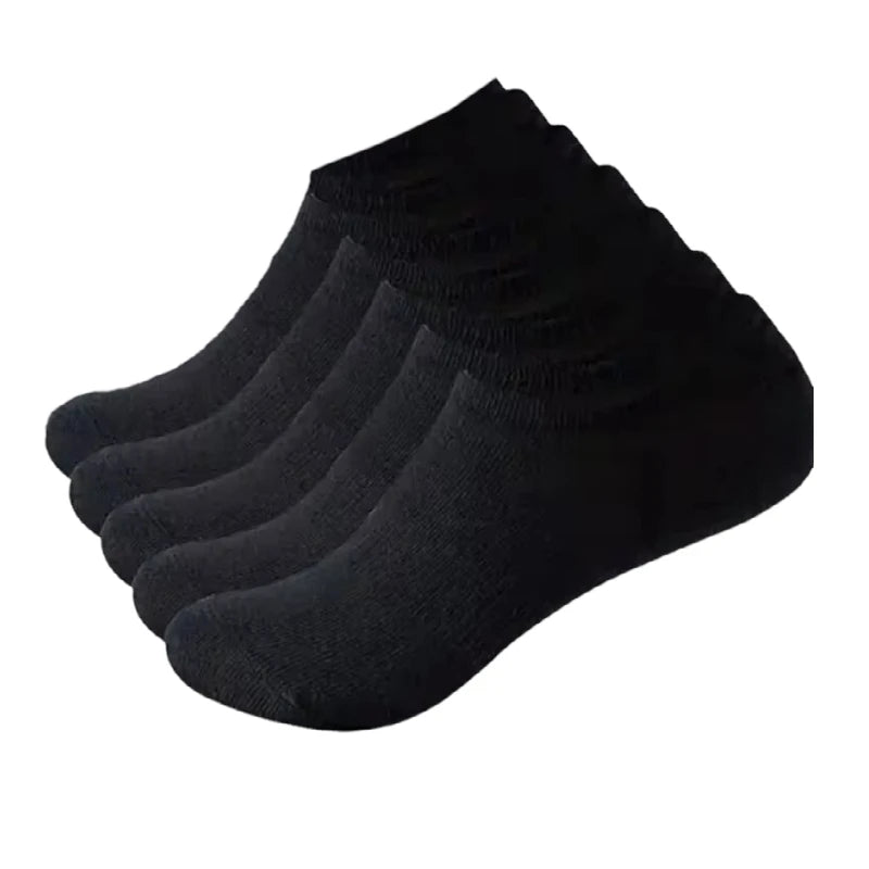 5Pairs Atmungsaktive Baumwolle Sport Strümpfe Männer Bambus Faser Herbst und Winter Männer Socken Schweiß Absorption Deodorant Business Sox