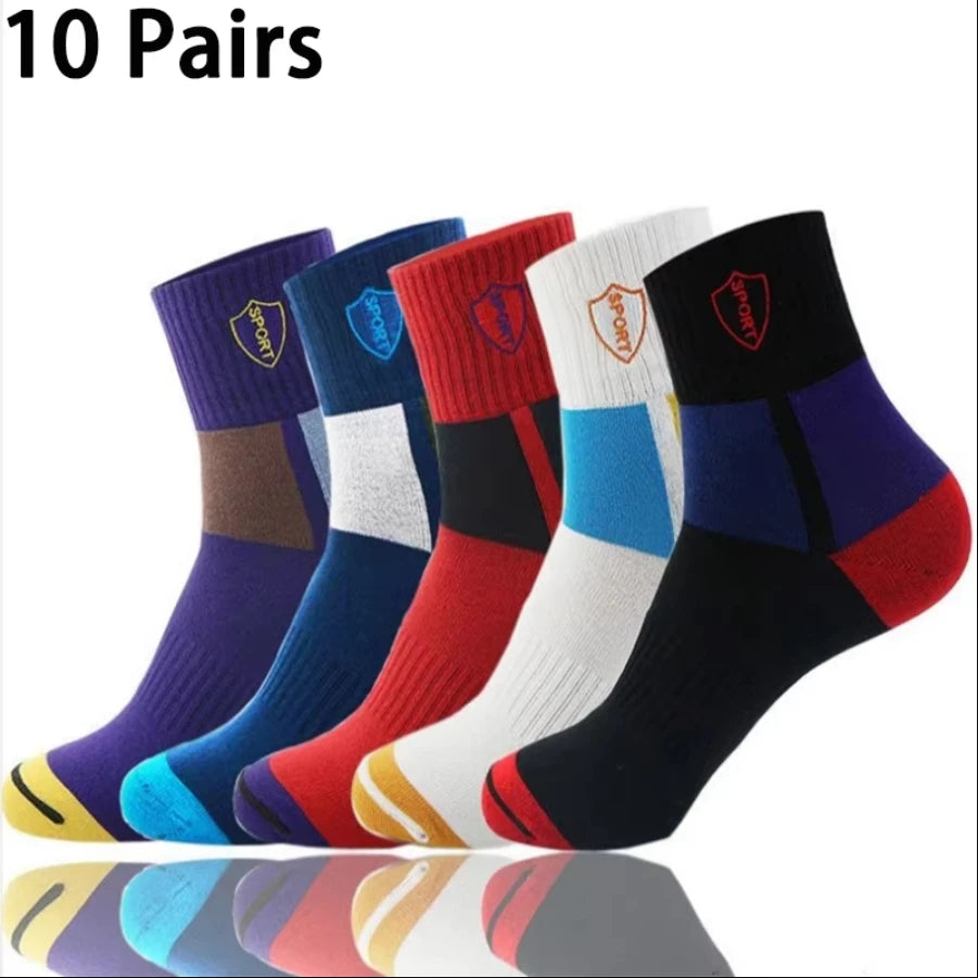 5Pairs Atmungsaktive Baumwolle Sport Strümpfe Männer Bambus Faser Herbst und Winter Männer Socken Schweiß Absorption Deodorant Business Sox