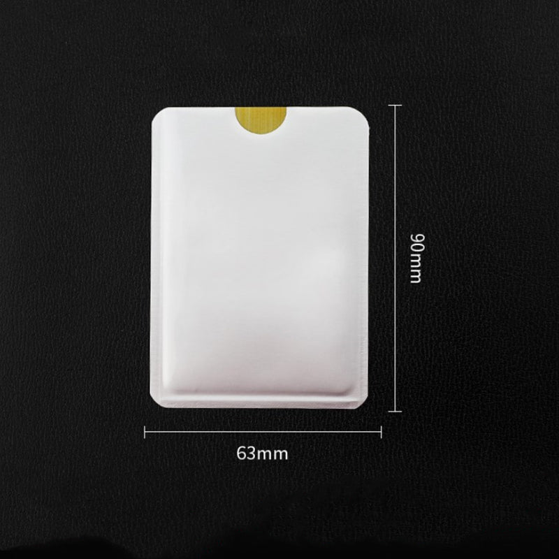 10 Stück Anti-Scan-RFID-Blockierhülle für Kreditkarten, sichern Sie Ihre Identität, Geldautomat, Debit, kontaktloser IC-ID-Kartenschutz, Blocker