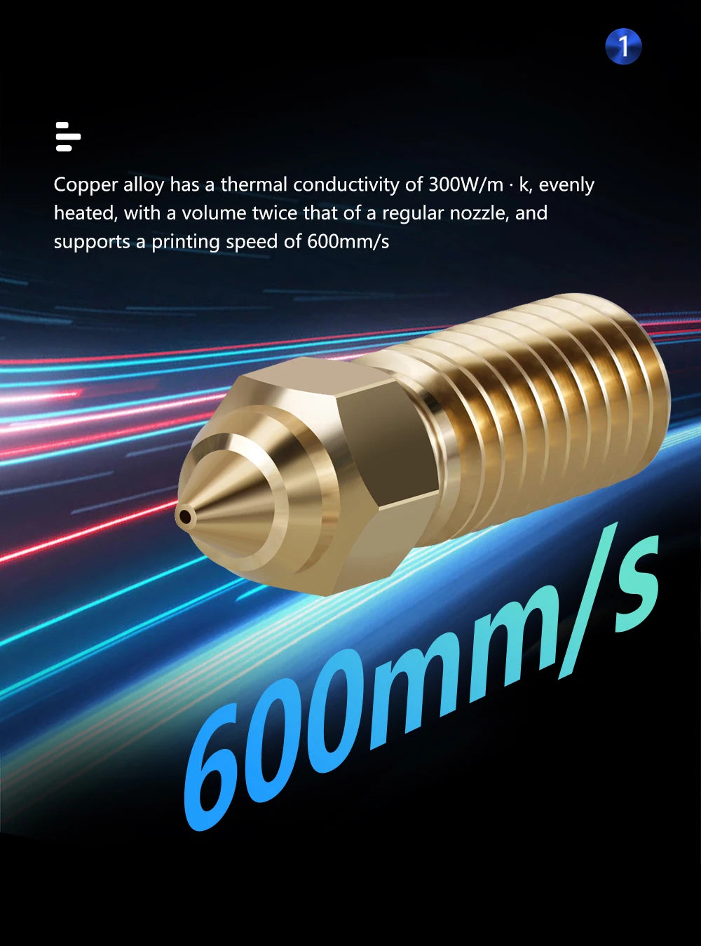Für ELEGOO Neptune 4 Düsen aus gehärtetem Stahl, 1,75 mm Düsenlänge 18 mm, für Elegoo Neptune 4 Pro 3D-Drucker