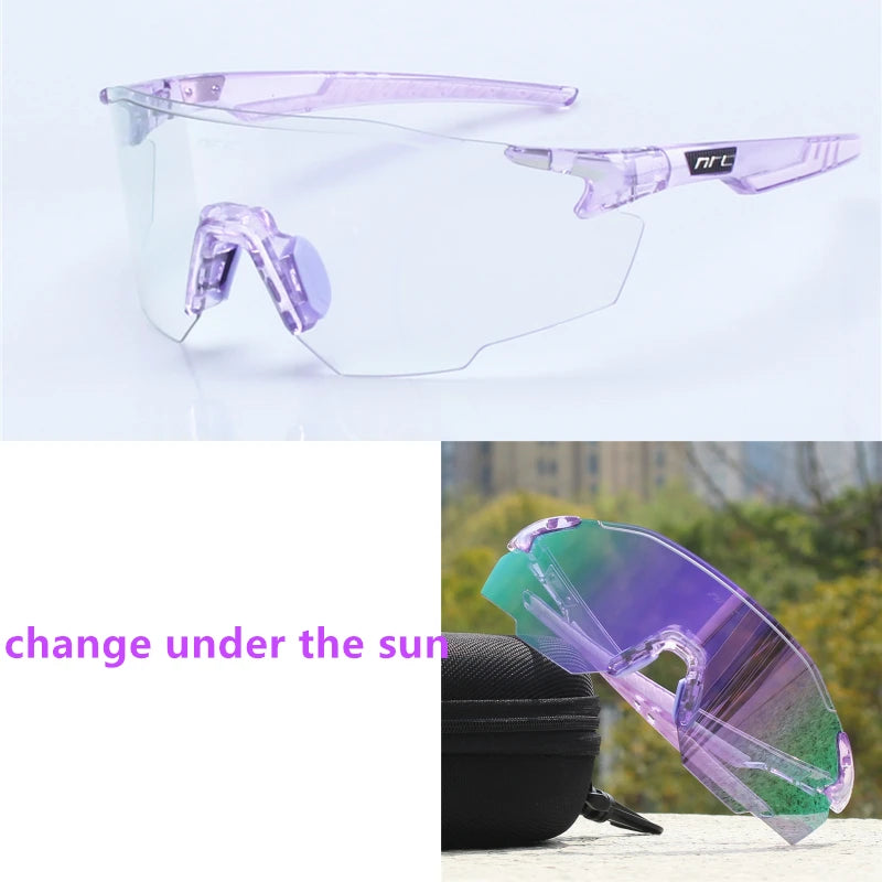 NRC Radfahren Sonnenbrille 1 objektiv UV400 TR90 Sport Fahrrad Brille MTB Mountainbike Angeln Wandern Reiten Brillen für Männer Frauen