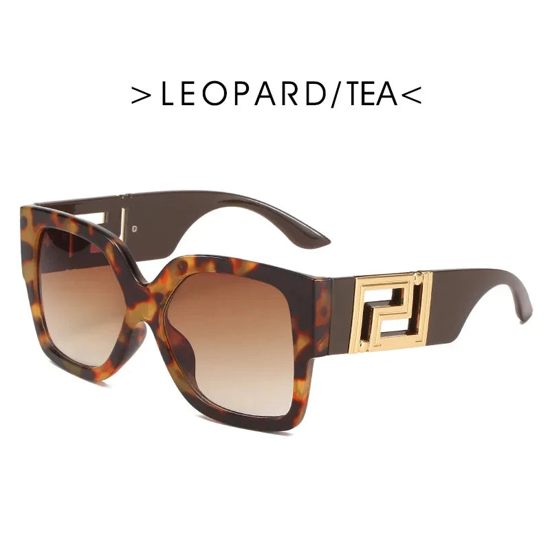 Sonnenbrille Männer Frauen Vintage Oversize Trendy Quadrat Gradient Shades Sonnenbrille 2023 Luxus Marke Design Mode UV400 Brillen