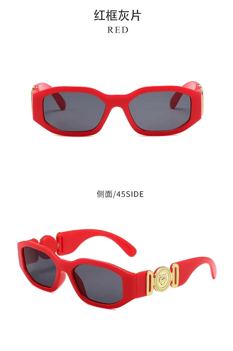 Neue Retro Unregelmäßige Quadratische Sonnenbrille für Frauen Männer Mode Designer Kleine Rahmen Sonnenbrille Trend Produkt Shades UV400