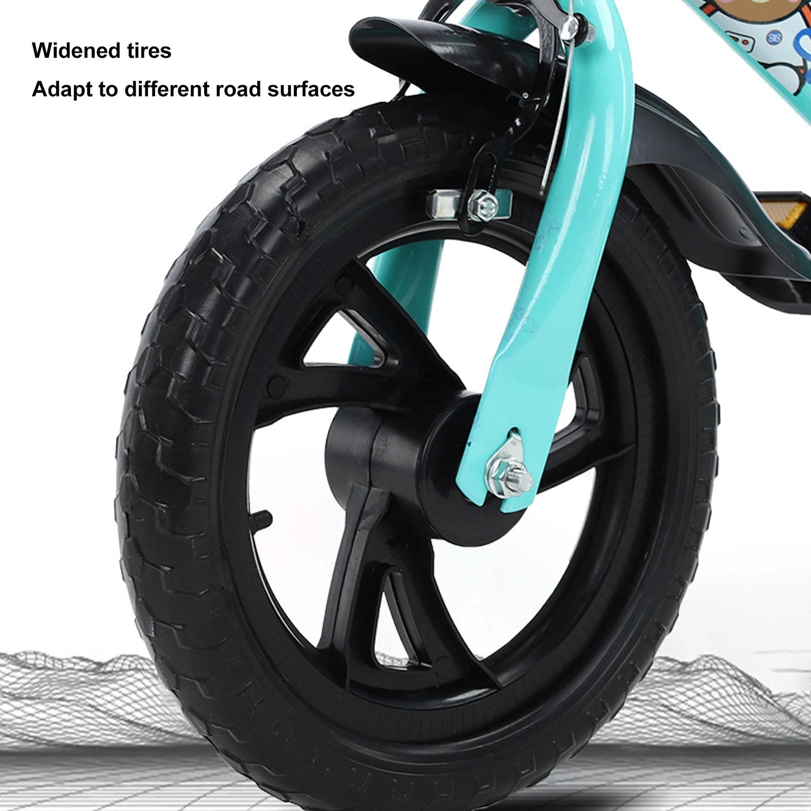 12-Zoll-Kinderfahrrad, stabiles Reiten, Rahmen aus Kohlenstoffstahl, Babyfahrrad mit Stützrädern für Kinder im Alter von 2 bis 6 Jahren, Grün