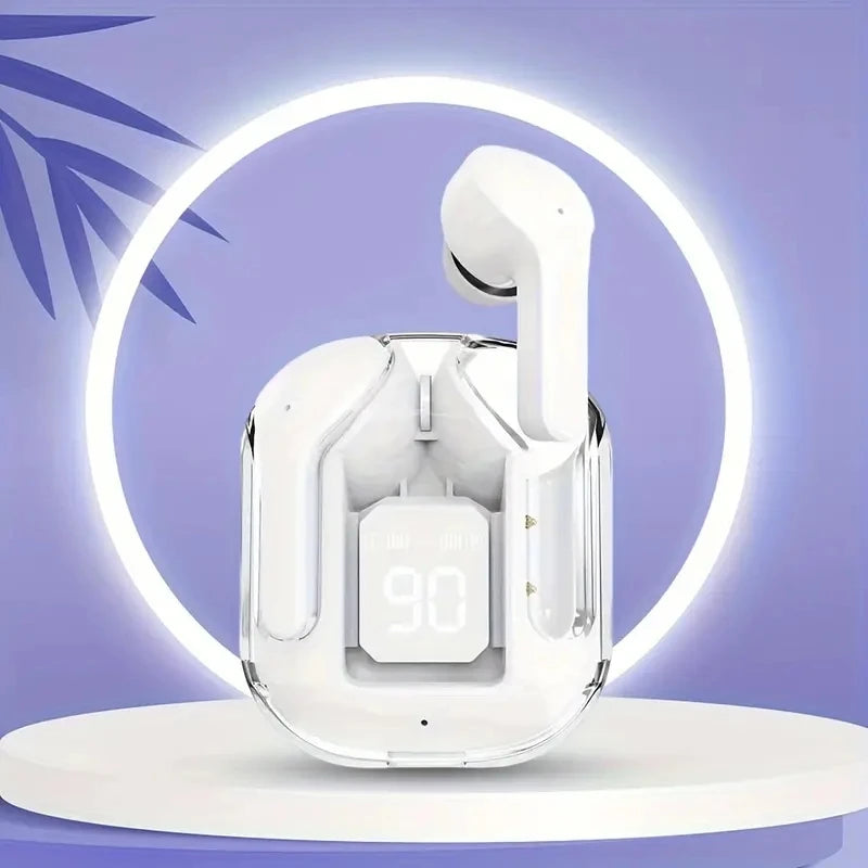 Original t2 drahtlose Bluetooth-Kopfhörer transparente Hifi-Kopfhörer LED Power Digital Display Stereo-Sound-Kopfhörer für Xiaomi