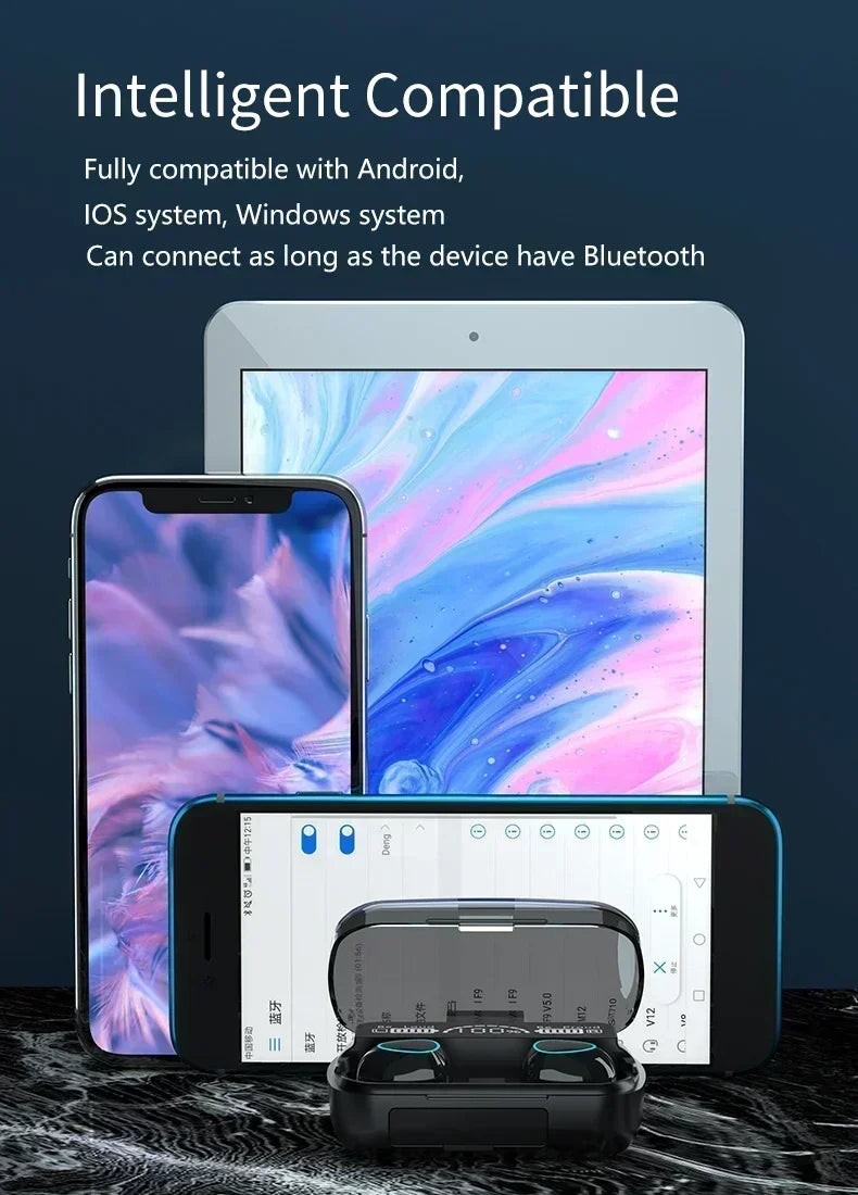 M10 drahtlose kopfhörer bluetooth kopfhörer wasserdichte ohrhörer sport ohrhörer für huawei iphone oppo xiaomi tws musik headset