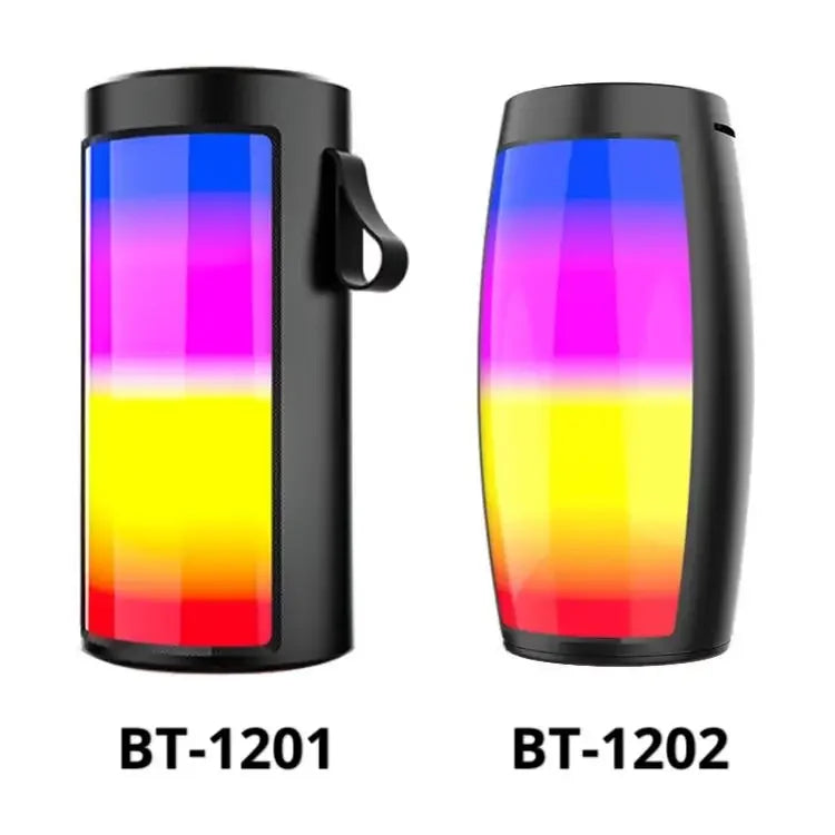 Lanfy #   BT-1202 Tragbarer Bluetooth-Lautsprecher mit bunter 360-LED-Lichtshow