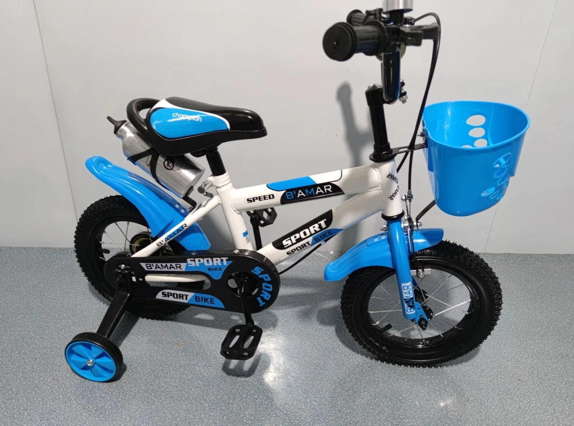 Kinderfahrrad für Jungen und Mädchen, höhenverstellbar, Kinderfahrrad mit abnehmbarem Korb für 2–7 Jahre, mehrere Größen