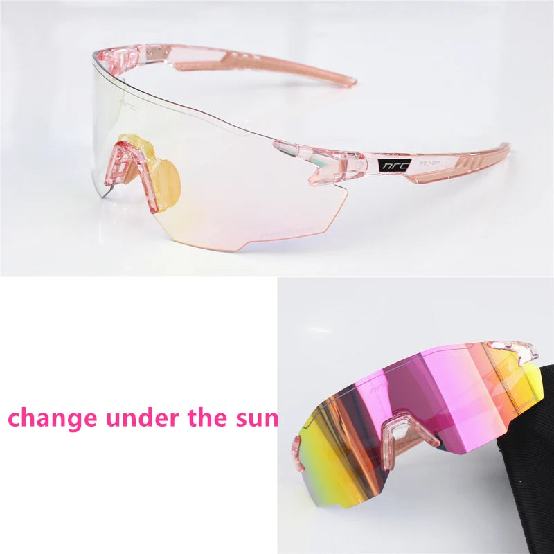 NRC Radfahren Sonnenbrille 1 objektiv UV400 TR90 Sport Fahrrad Brille MTB Mountainbike Angeln Wandern Reiten Brillen für Männer Frauen