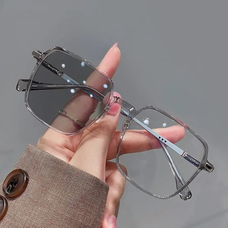 Photochrome Anti-Strahlungs-Brille, Metallbrille für Damen und Herren