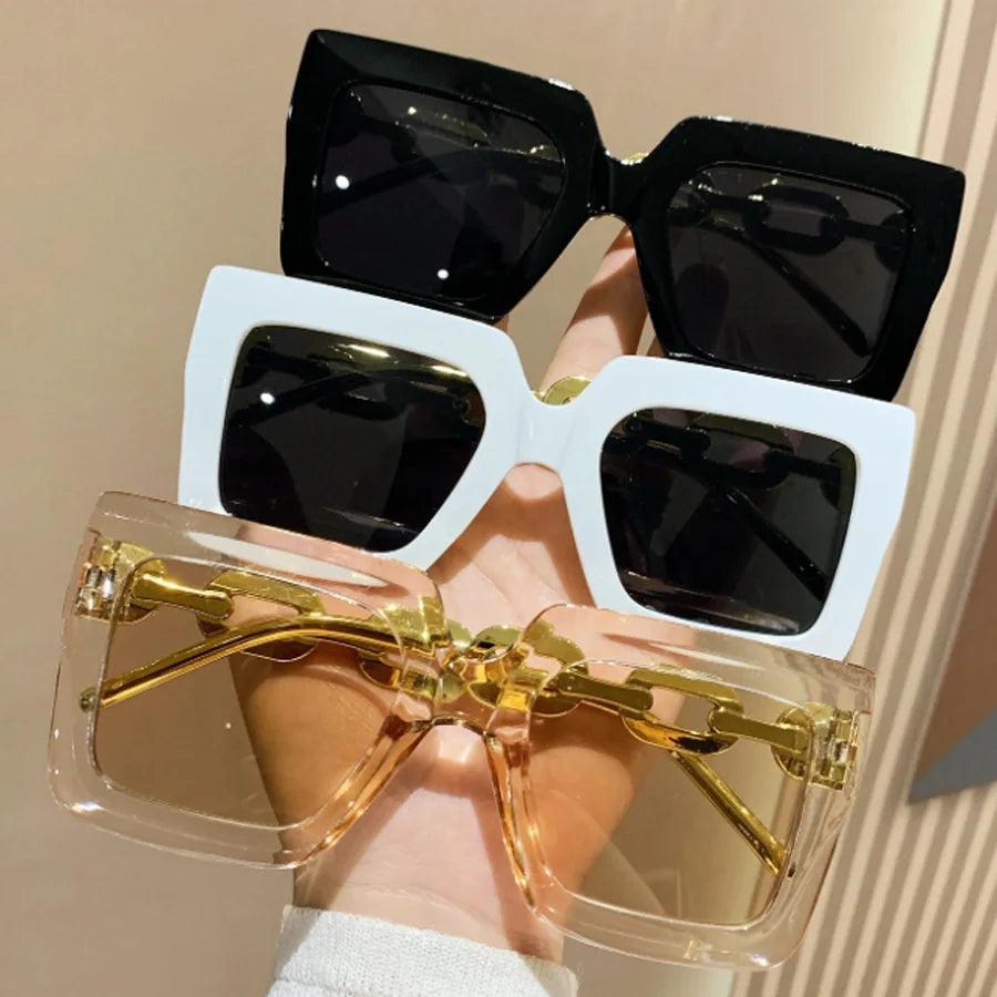 3PCS Mode Großen Rahmen Sommer Dekoration frauen Sonnenbrille retro Stil Outdoor Reise Gläser
