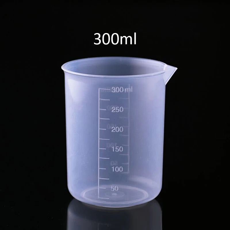 50ml/300ml/500ml/ml liefert heißer Verkauf abgestufter Boro silikat becher Kunststoff Messbecher chemischer Labor becher Kunststoff