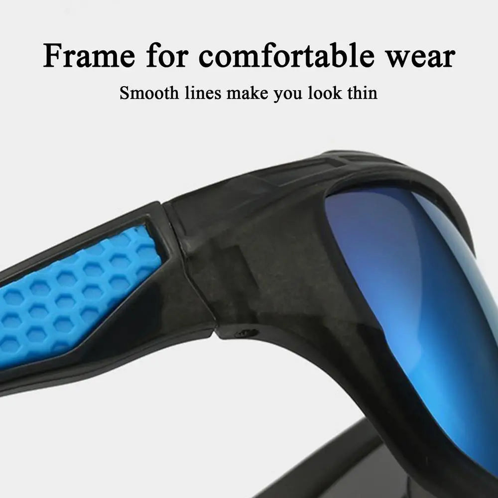 Angel-Sonnenbrille für Herren, UV-Sonnenbrille, polarisierte Brille für Herren, bequeme, leichte Sportbrille zum Fahren