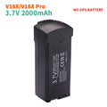 7,4 V 3000 mAh Original V168 GPS Drone Batterie RC Quadcopter 3,7 V 2000 mAh V168 Pro Max Ersatz Batterie eders Teile Zubehör