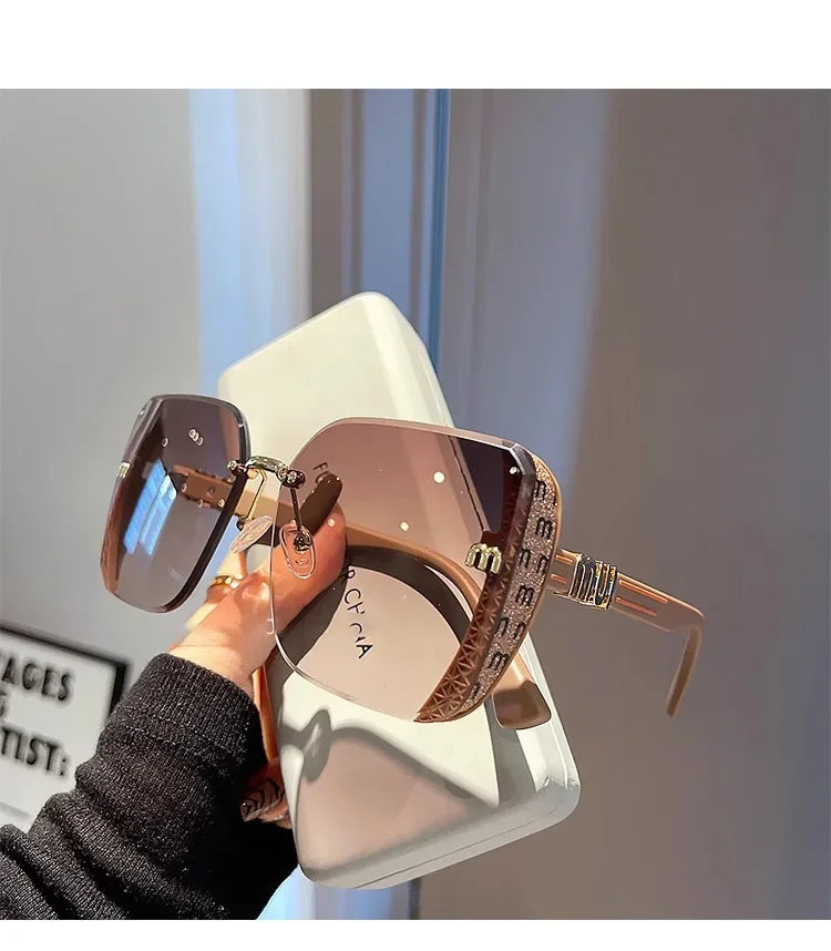 Ins Neue Fashion Square Sonnenbrille Frauen Luxus Designer Sonnenbrille Damen Vintage Trendy Fahren Brillen Gafas De Sol