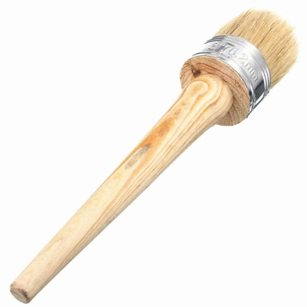 Neue Bürste für den Heimgebrauch Holzgriff Malerei Wachs pinsel 185mm lange runde Borste Kreide Ölfarbe Durchmesser