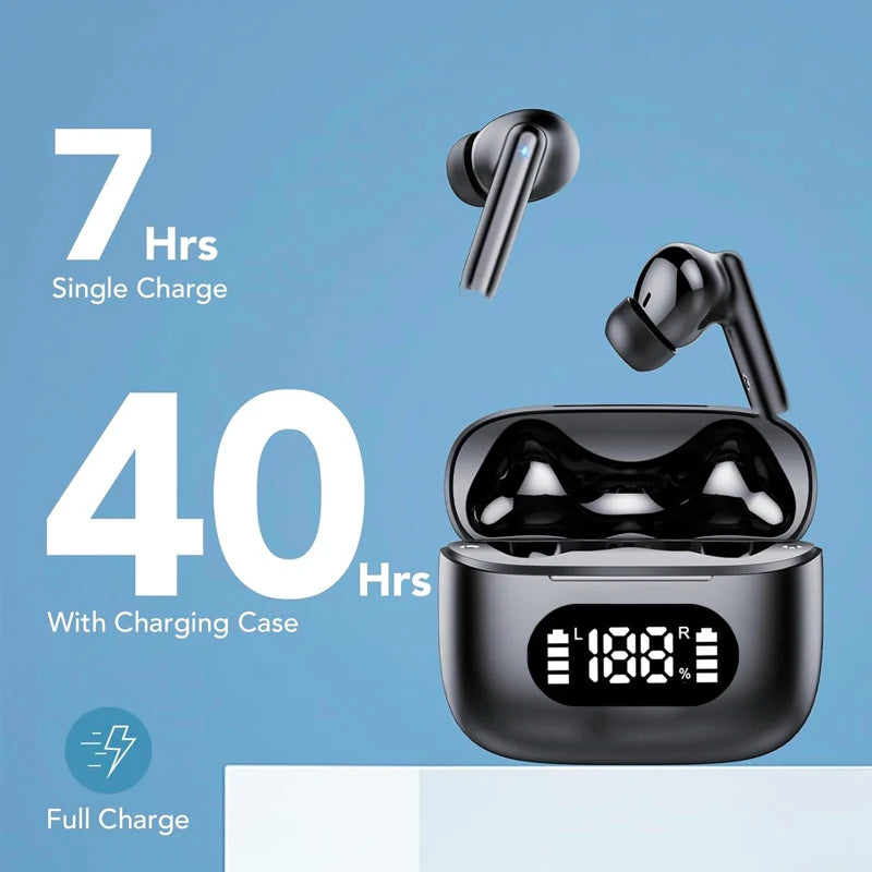 UYUXIO Echtzeit-AI-Übersetzungskopfhörer mit 144 Sprachen, Übersetzungskopfhörer für Geschäftsreisen, TWS-Ohrhörer