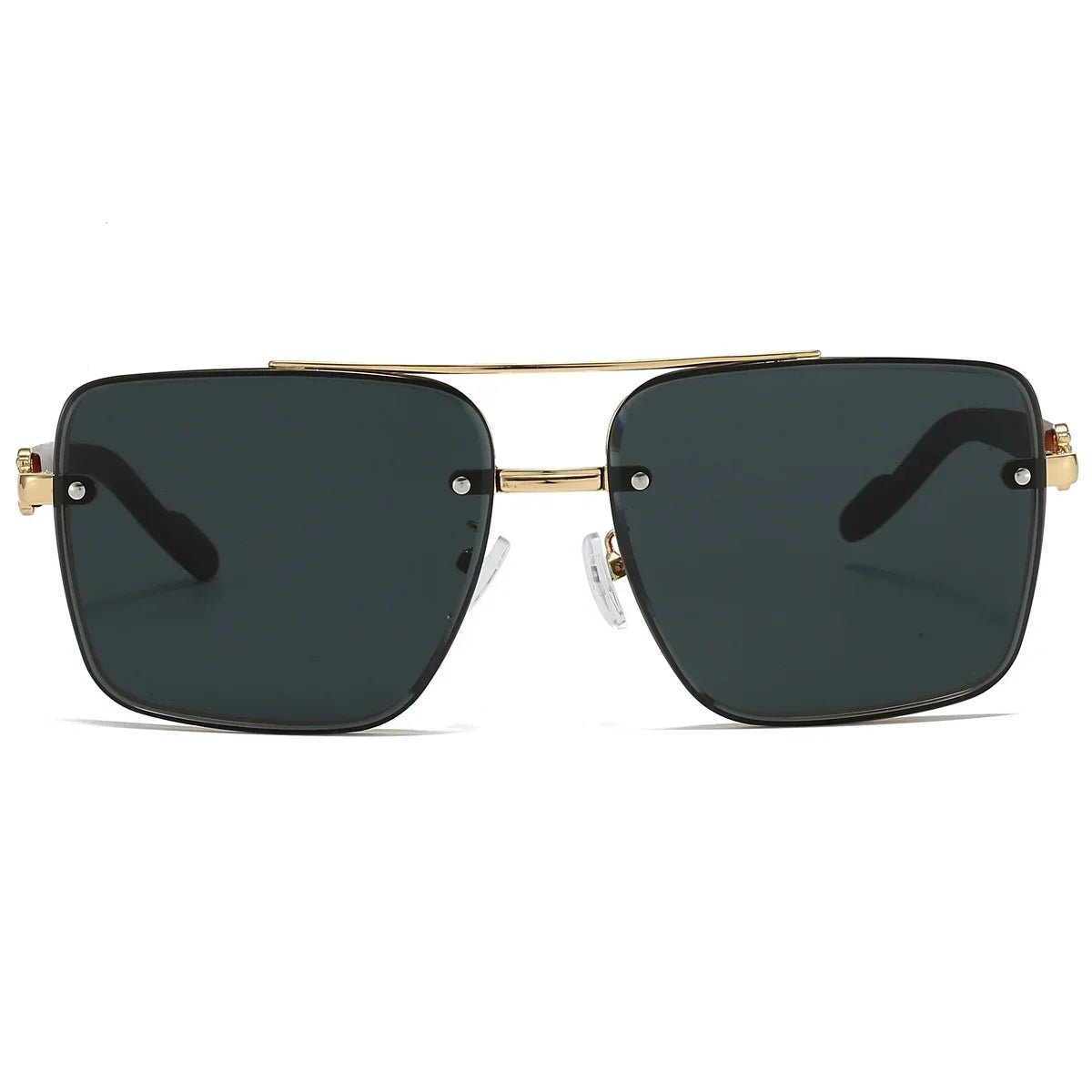 KAMMPT Mode Retro Quadratische Metall Shades frauen Original Marke Design Fahren Sonnenbrille Neue Doppel Brücke Pilot Sonnenbrille
