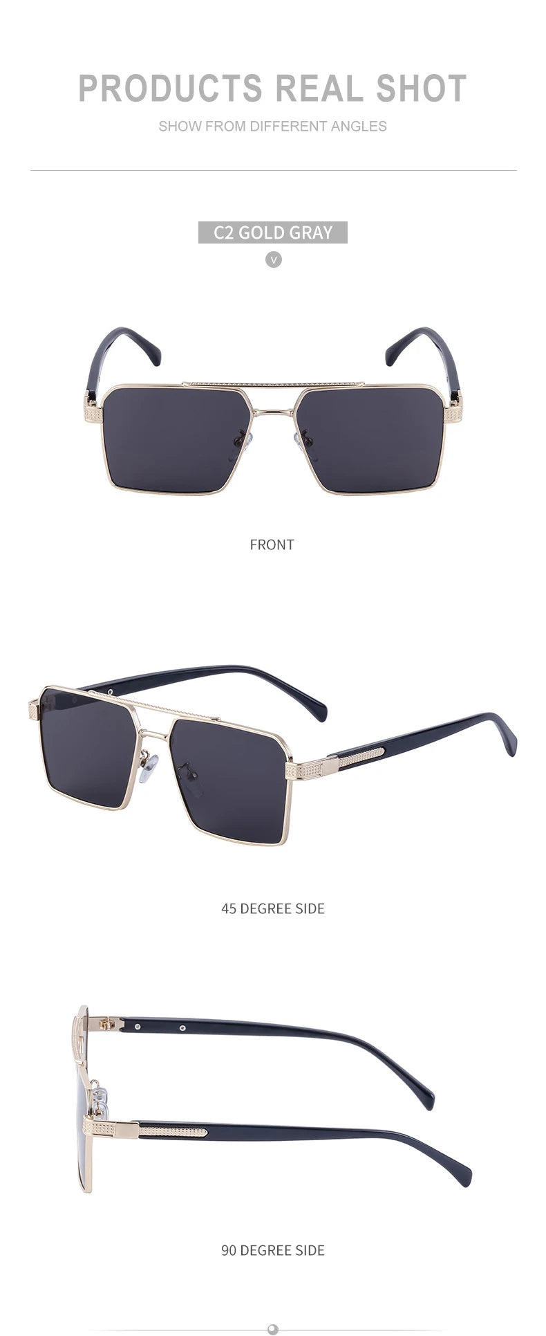 2023 quadratische Sonnenbrille für Männer Luxus Sonnenbrille Frauen trend ige Vintage Mode Brille Sonne Gafas de Sol Hombre Lünette Soleil Femme