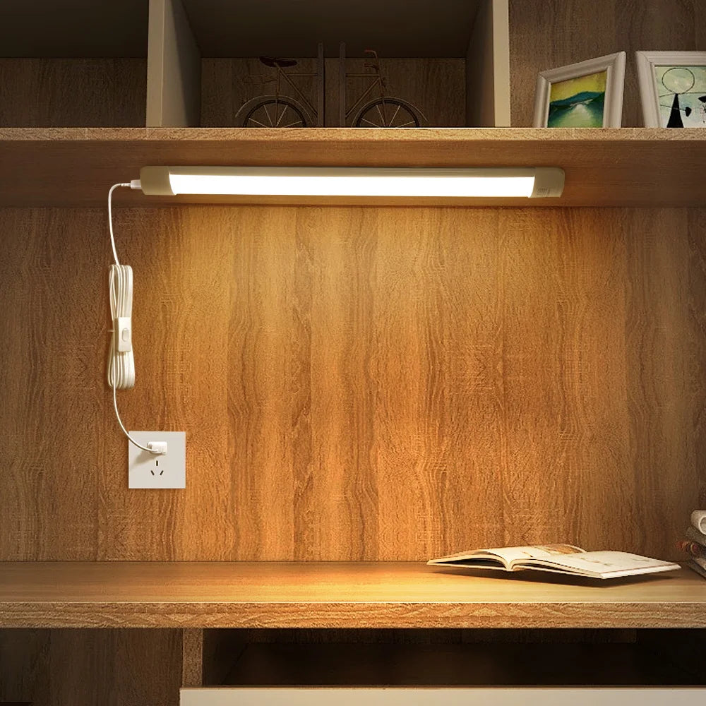 Fernbedienung LED Schrank Lampen Dimmbare Küche Schrank Lampe LED Anschließbare Rohr Licht Bar Für Home Schlafzimmer Kleiderschrank Beleuchtung