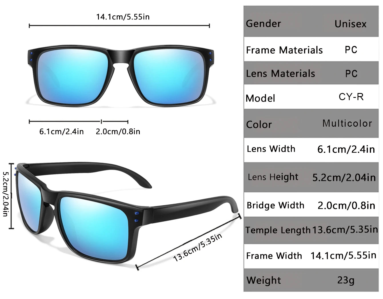 Luxus Platz Vintage Polarisierte Radfahren Sonnenbrille Männer Frauen Mode Reise Fahren Angeln Sonnenbrille Männliche Brillen UV400