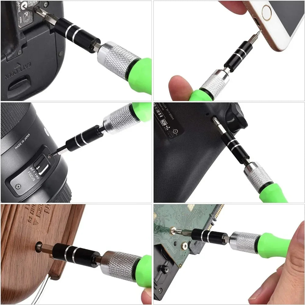 32-in-1-Multifunktions-Schraubendreher-Set mit 30-teiligem Torx-Phillips-Magnetschraubendreher-Bits, Mini-Reparaturwerkzeug für Telefon, Uhr, PC