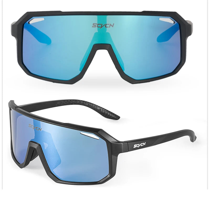 SCVCN Fahrradbrille, Fahrrad, Mountainbike, Wandern, Camping, Golf, UV400, Sonnenbrille, Sportschutzbrille für Männer und Frauen, Baseball