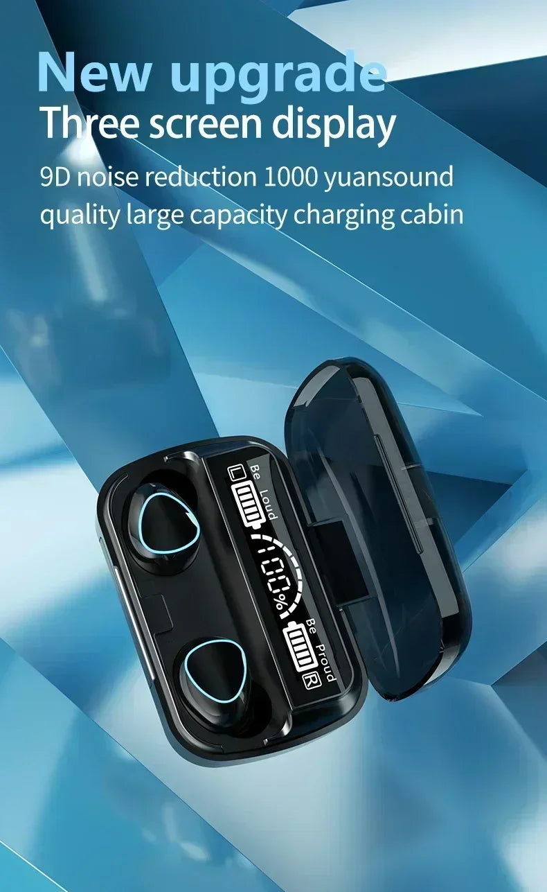 M10 drahtlose kopfhörer bluetooth kopfhörer wasserdichte ohrhörer sport ohrhörer für huawei iphone oppo xiaomi tws musik headset