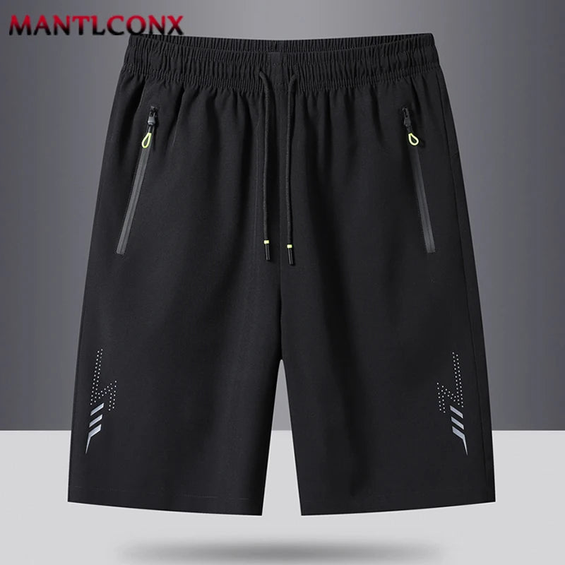 Sommer Herren Shorts Coole Sportbekleidung Laufshorts Lässige Hosen Fitnessstudio Training Jogging Kurze Hosen Herren Schwarz Grau