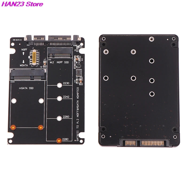 Hochwertige 1-teilige Sata 60 Gbit/s bis m2 ngff sata ssd msata ssd Adapter msata zu sata m.2 ngff zu sata Festplatten adapter platine