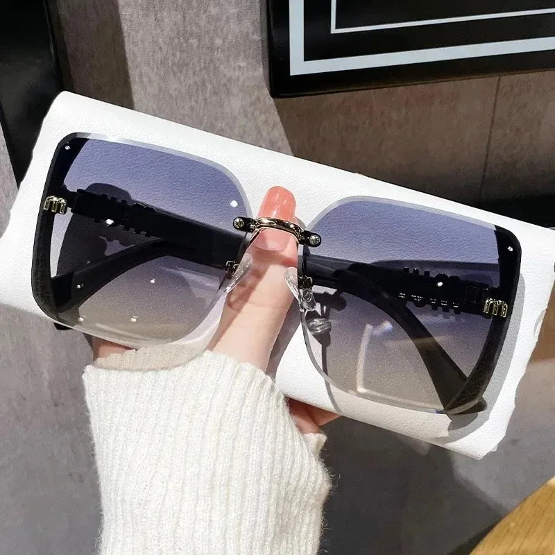 Ins Neue Fashion Square Sonnenbrille Frauen Luxus Designer Sonnenbrille Damen Vintage Trendy Fahren Brillen Gafas De Sol